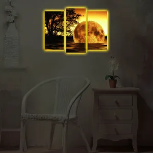 ASIR LED podsvietený obraz MESIAC II 30 cm plátno