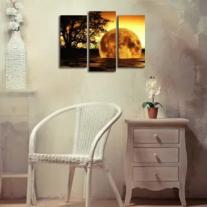 ASIR LED podsvietený obraz MESIAC II 30 cm plátno