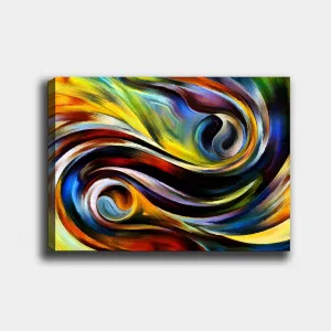 ASIR Obraz na plátne VLNY FARIEB 70 cm