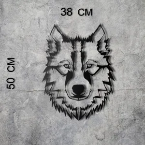 ASIR Kovová dekorácia na stenu VLK 38 cm