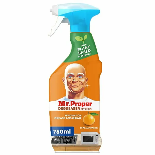 Mr Proper Kuchynský Odmasťovací Sprej Mr. Proper Peps Mandarine, 750ml