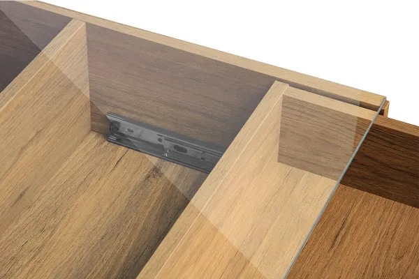 KONSIMO Konferenčný stolík FRISK sklenená doska dub čierny 90 x 35 x 60 cm