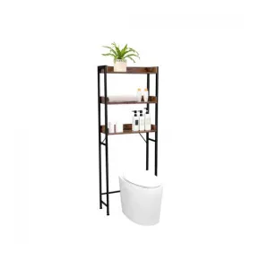 VASAGLE Regál za toaletu kovový rám 63 x  165 x 25 cm