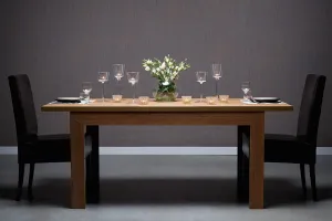 KONSIMO Jedálenský stôl CALDO dub 160-200 x 90 cm