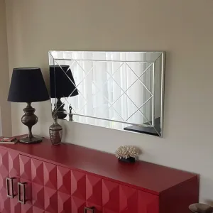 ASIR Zrkadlo CRYSTAL strieborné