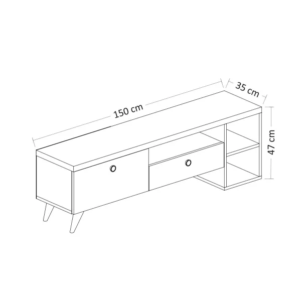 TV stolík Parion Black