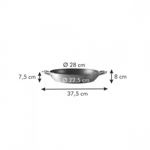 TESCOMA panvica hlboká GrandCHEF ø 28 cm, 2 úchyty 