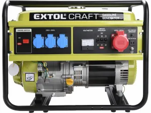 EXTOL CRAFT 421011 Elektrocentrála rámová benzínová, 3F, 5,5kW/400V