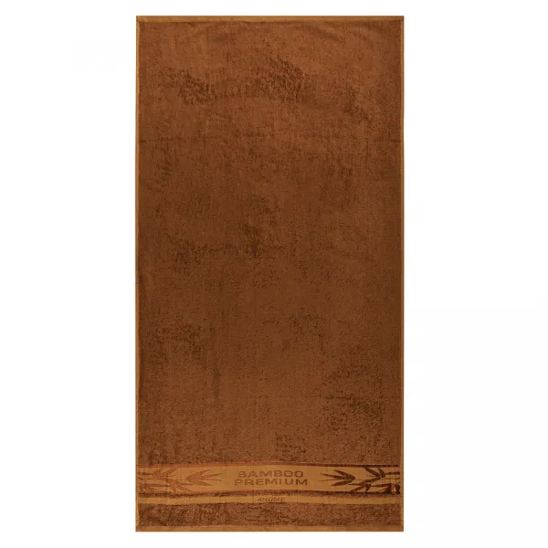 4Home Sada Bamboo Premium osuška a uterák hnedá, 70 x 140 cm, 50 x 100 cm