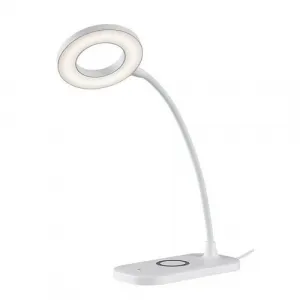 Rabalux Stolná LED lampa HARDIN, 5W, 210 lm, 2700-6000 K, biela, 16,5 x 29 cm
