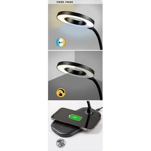 Rabalux Stolná LED lampa HARDIN, 5W, 210 lm, 2700-6000 K, biela, 16,5 x 29 cm