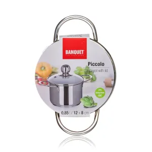 Banquet Nehrdzavejúci kastról s pokrievkou Piccolo, 12 cm, 0,85 l