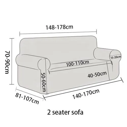 4Home Napínací poťah na dvojkreslo Stone, 145 - 185 cm