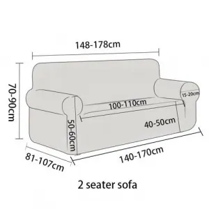 4Home Napínací poťah na dvojkreslo Stone, 145 - 185 cm