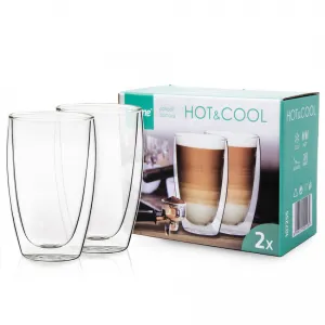 4Home Termo pohár na latté Hot&Cool 410 ml, 2 ks