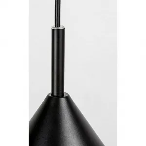 Rabalux Závesný luster Jarod, čierna, pr. 25 x 130 cm