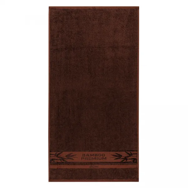 4Home Uterák Bamboo Premium tmavohnedá, 50 x 100 cm