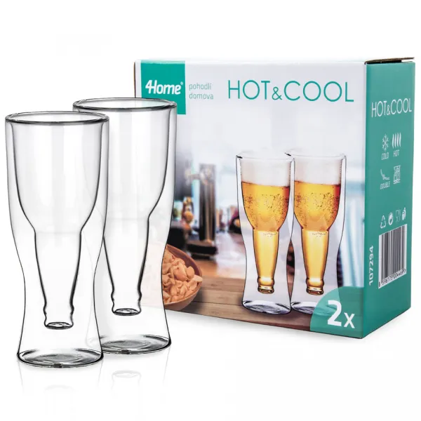 4Home Termo pohár na pivo Hot&Cool 370 ml, 2 ks