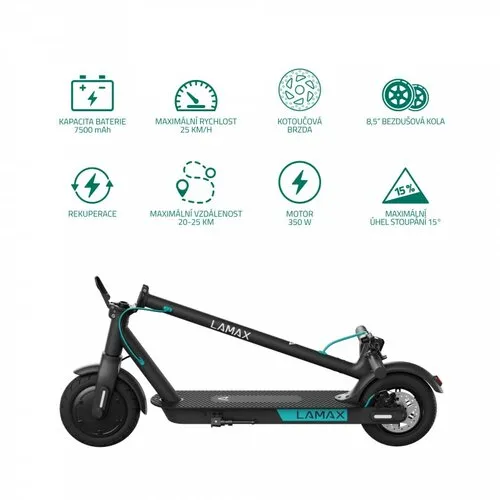 Lamax E-Scooter S7500 Plus elektrická kolobežka