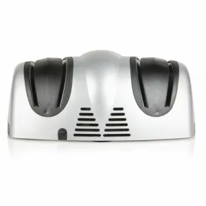 DOMO DO9204KS stříbrná / Elektrický brousek na nože / 40W / 2 brusné kotouče (DO9204KS)