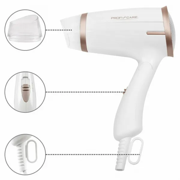 ProfiCare HT 3009 CH kompaktný sušič vlasov 