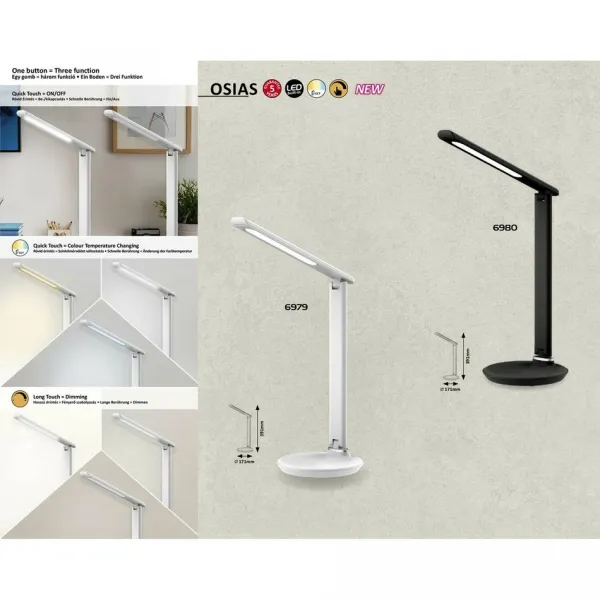 Rabalux 6980 stolná LED lampa Osias