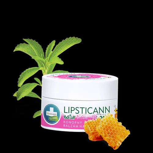 LIPSTICANN NATUR konopný balzam na pery s včelím voskom - 15 ml - Annabis