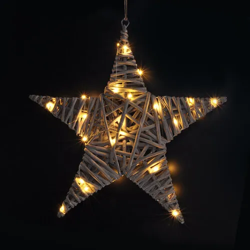 Solight Ratanová hviezda 40 LED 40 cm