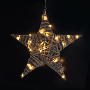 Solight Ratanová hviezda 40 LED 40 cm