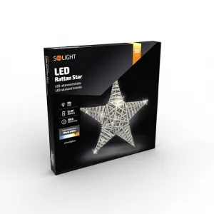 Solight Ratanová hviezda 40 LED 40 cm