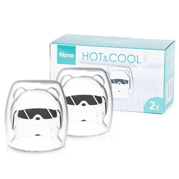 4Home Termo pohár Hot&Cool Polar Bear 200 ml, 2 ks