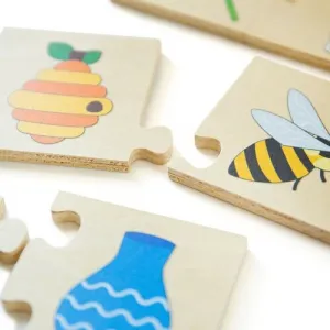 Bigjigs Toys Didaktické puzzle Čo k sebe patrí