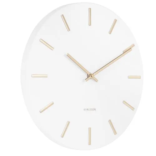 Karlsson 5821WH Dizajnové nástenné hodiny, pr. 30 cm