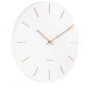Karlsson 5821WH Dizajnové nástenné hodiny, pr. 30 cm