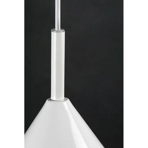 Rabalux Závesný luster Jarod, biela, pr. 25 x 130 cm
