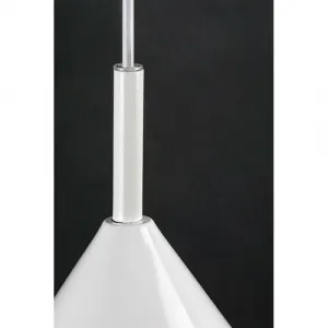 Rabalux Závesný luster Jarod, biela, pr. 25 x 130 cm