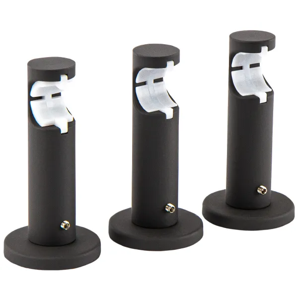 Gardinia Cylinder Kreta na 1 tyč na pr. 16/19 mm vzhľad čierna