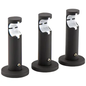 Gardinia Cylinder Kreta na 1 tyč na pr. 16/19 mm vzhľad čierna