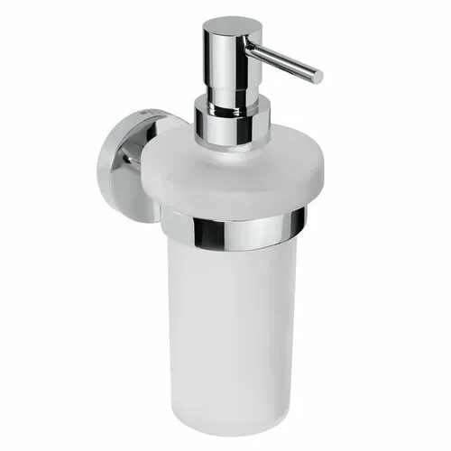 SAPHO - X-ROUND dávkovač mýdla 230ml, mléčné sklo, chrom XR101