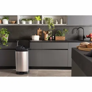 CURVER Odpadkový kôš DECO BIN DUO 23L+23L | strieborná