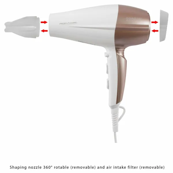 ProfiCare HT 3010 fén na vlasy white 1 ks