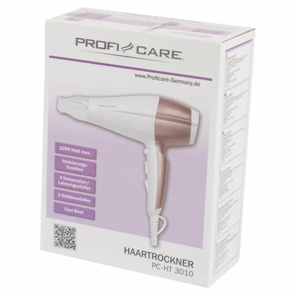ProfiCare HT 3010 fén na vlasy white 1 ks