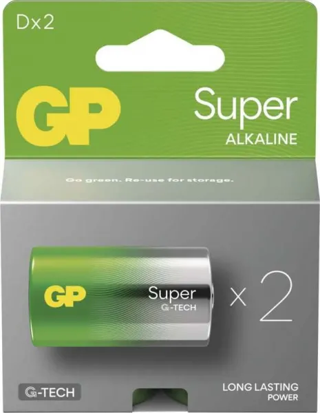 GP BATERIE GP Alkalická baterie SUPER D (LR20) - 2ks