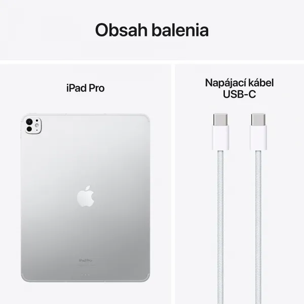 Apple iPad Pro 13" Wi-Fi 1TB sklo s nanotextúrou - Strieborný (2024) MWRG3HC/A