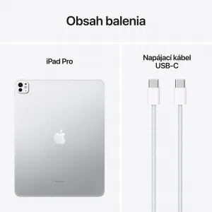 Apple iPad Pro 13" Wi-Fi 1TB sklo s nanotextúrou - Strieborný (2024) MWRG3HC/A