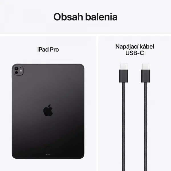 Apple iPad Pro 13" Wi-Fi + Cellular 2TB štandardné sklo - Kozmický čierny (2024) MVXY3HC/A