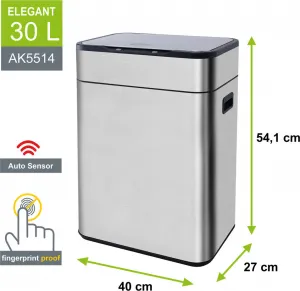 Helpmation ELEGANT 30 l AK5514 bezdotykový koš