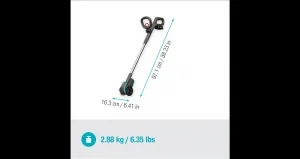 Gardena Akumulátorová kefa na burinu EasyWeed 1800/18V P4A, pripravená na použitie