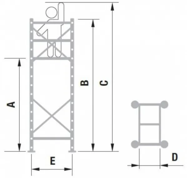 Alve Pojazdné lešenie hliníkové ALUPRO concept samotný modul 2 - 70894 ŠTANDARD