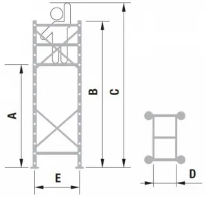 Alve Pojazdné lešenie hliníkové ALUPRO concept samotný modul 2 - 70894 ŠTANDARD